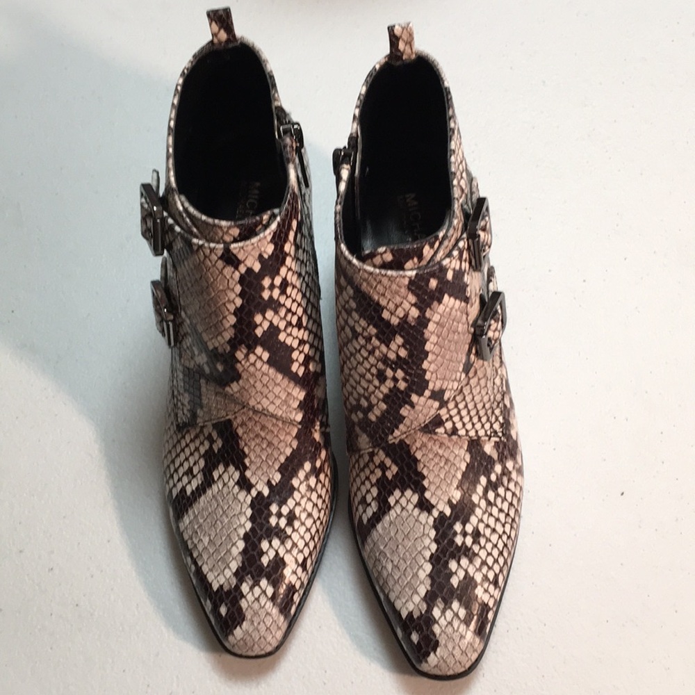 MICHAEL Michael Kors Snake Print Ankle Boots - Picture 2 of 11